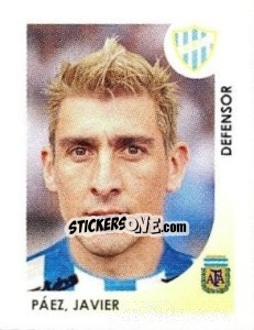 Sticker Paez Javier - Apertura 2008 n. 356 - Panini