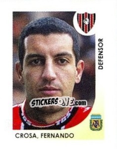 Sticker Crosa Fernando - Apertura 2008 n. 370 - Panini