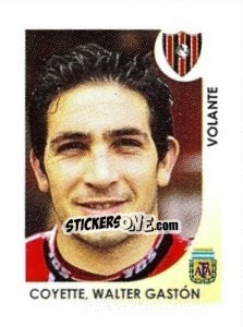 Sticker Coyette Walter Gaston - Apertura 2008 n. 374 - Panini