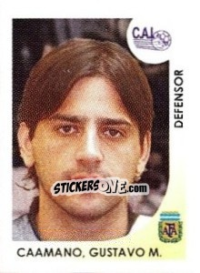 Sticker Caamano Gustavo M. - Apertura 2008 - Panini