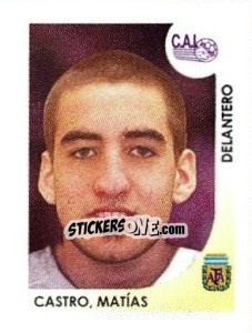 Cromo Castro Matias - Apertura 2008 - Panini