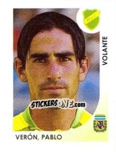 Sticker Veron Pablo - Apertura 2008 n. 390 - Panini