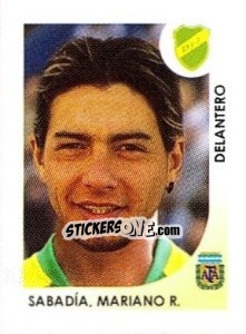 Sticker Sabadia Mariano R. - Apertura 2008 n. 391 - Panini