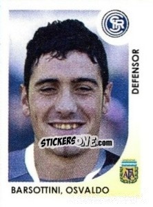 Sticker Barsottini Osvaldo - Apertura 2008 n. 405 - Panini