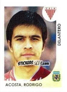 Cromo Acosta Rodrigo - Apertura 2008 - Panini