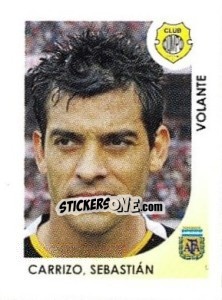 Cromo Carrizo Sebastian - Apertura 2008 - Panini