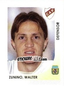 Sticker Zunino Walter - Apertura 2008 n. 434 - Panini