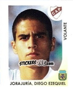 Sticker Jorajuria Diego Ezequiel - Apertura 2008 - Panini