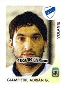 Sticker Giampietri Adrian G. - Apertura 2008 - Panini