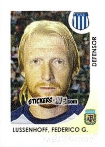 Cromo Lussenhoff Federicio G - Apertura 2008 - Panini