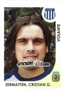 Sticker Zermatten Cristian G. - Apertura 2008 - Panini