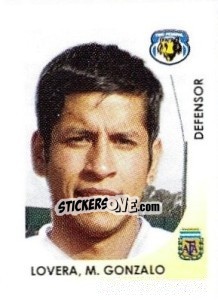 Cromo Lovera M. Gonzalo - Apertura 2008 - Panini