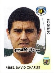 Cromo Perez David Charles - Apertura 2008 - Panini