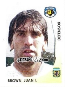 Cromo Brown Juan I. - Apertura 2008 - Panini