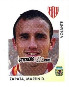 Sticker Zapata Martin D. - Apertura 2008 - Panini