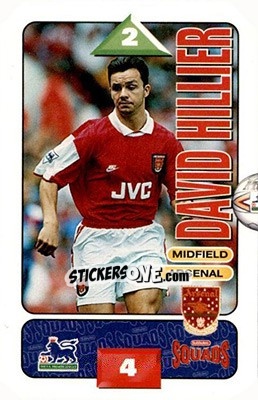 Sticker David Hillier - Squads Premier League 1995-1996 n. 1 - Subbuteo