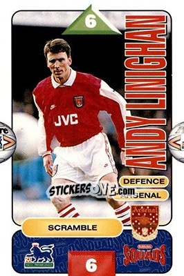Sticker Andy Linighan - Squads Premier League 1995-1996 n. 10 - Subbuteo