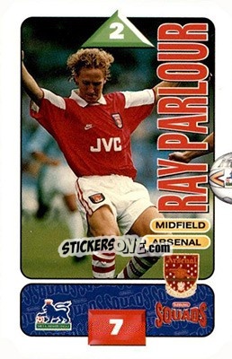 Sticker Ray Parlour - Squads Premier League 1995-1996 - Subbuteo
