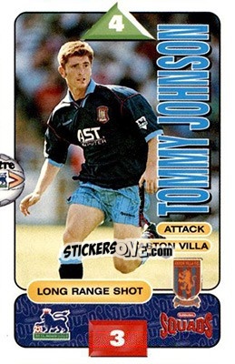 Sticker Tommy Johnson - Squads Premier League 1995-1996 - Subbuteo