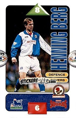 Sticker Henning Berg - Squads Premier League 1995-1996 - Subbuteo