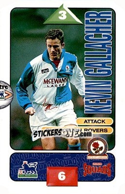 Cromo Kevin Gallacher - Squads Premier League 1995-1996 - Subbuteo