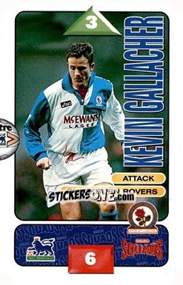 Sticker Kevin Gallacher - Squads Premier League 1995-1996 n. 37 - Subbuteo