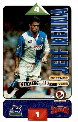 Sticker Jeff Kenna - Squads Premier League 1995-1996 - Subbuteo