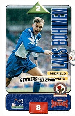 Sticker Lars Bohinen - Squads Premier League 1995-1996 n. 42 - Subbuteo