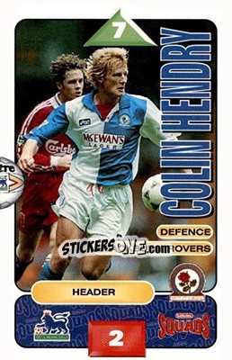 Sticker Colin Hendry - Squads Premier League 1995-1996 - Subbuteo
