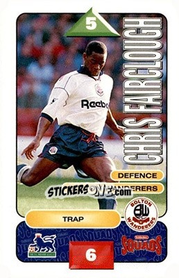 Sticker Chris Fairclough - Squads Premier League 1995-1996 n. 44 - Subbuteo
