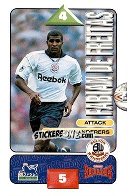 Sticker Fabian De Freitas - Squads Premier League 1995-1996 - Subbuteo
