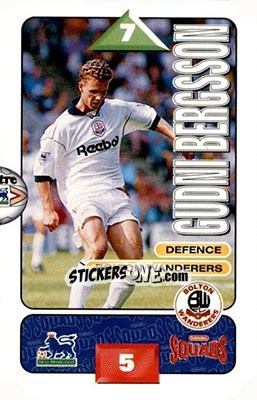 Cromo Gudni Bergsson - Squads Premier League 1995-1996 - Subbuteo