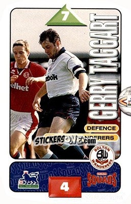 Sticker Gerry Taggart - Squads Premier League 1995-1996 n. 54 - Subbuteo