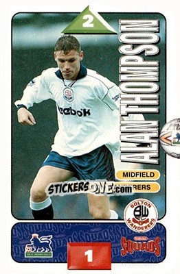 Sticker Alan Thompson - Squads Premier League 1995-1996 n. 56 - Subbuteo