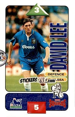 Cromo David Lee - Squads Premier League 1995-1996 n. 59 - Subbuteo
