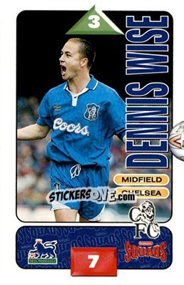 Sticker Dennis Wise - Squads Premier League 1995-1996 - Subbuteo