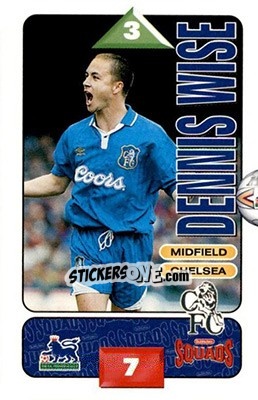 Sticker Dennis Wise - Squads Premier League 1995-1996 n. 60 - Subbuteo