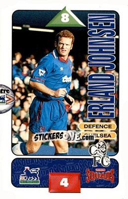 Cromo Erland Johnsen - Squads Premier League 1995-1996 - Subbuteo