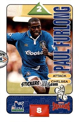 Sticker Paul Furlong - Squads Premier League 1995-1996 n. 63 - Subbuteo