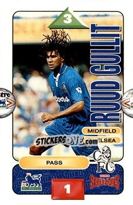 Sticker Ruud Gullit - Squads Premier League 1995-1996 n. 64 - Subbuteo
