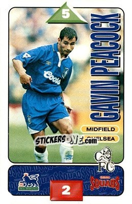 Cromo Gavin Peacock - Squads Premier League 1995-1996 - Subbuteo