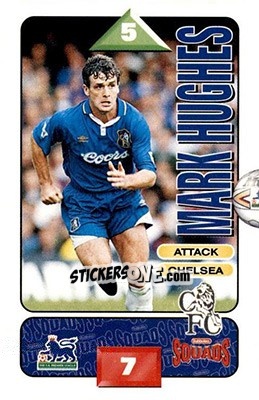 Sticker Mark Hughes - Squads Premier League 1995-1996 - Subbuteo