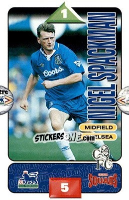 Sticker Nigel Spackman - Squads Premier League 1995-1996 n. 70 - Subbuteo