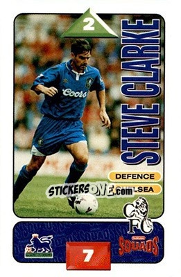 Sticker Steve Clarke - Squads Premier League 1995-1996 - Subbuteo