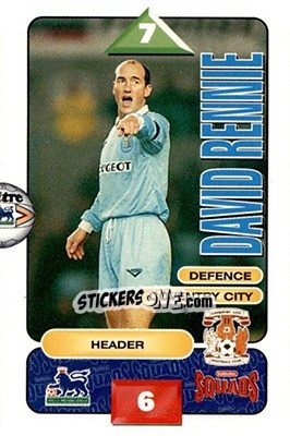 Sticker David Rennie - Squads Premier League 1995-1996 - Subbuteo