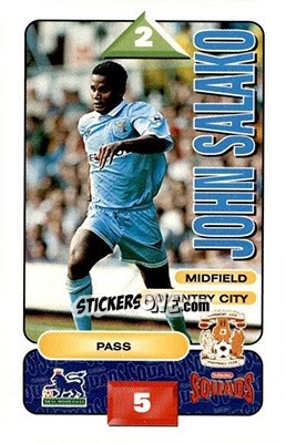 Cromo John Salako - Squads Premier League 1995-1996 - Subbuteo
