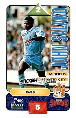 Cromo John Salako - Squads Premier League 1995-1996 n. 84 - Subbuteo