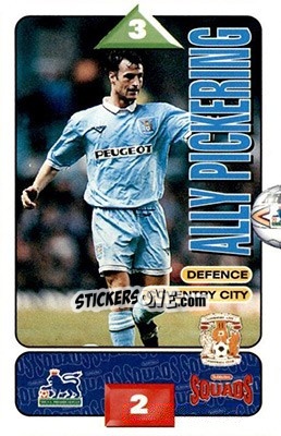 Sticker Ally Pickering - Squads Premier League 1995-1996 - Subbuteo
