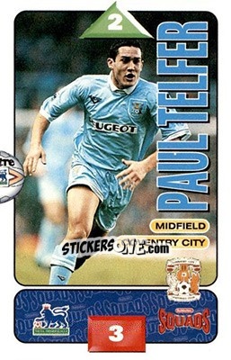 Sticker Paul Telfer - Squads Premier League 1995-1996 n. 87 - Subbuteo
