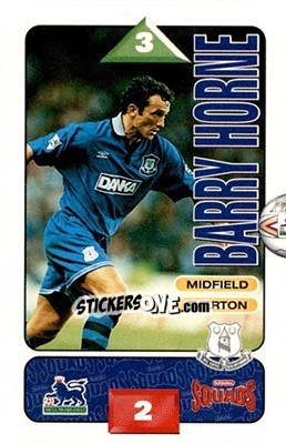 Sticker Barry Horne - Squads Premier League 1995-1996 - Subbuteo